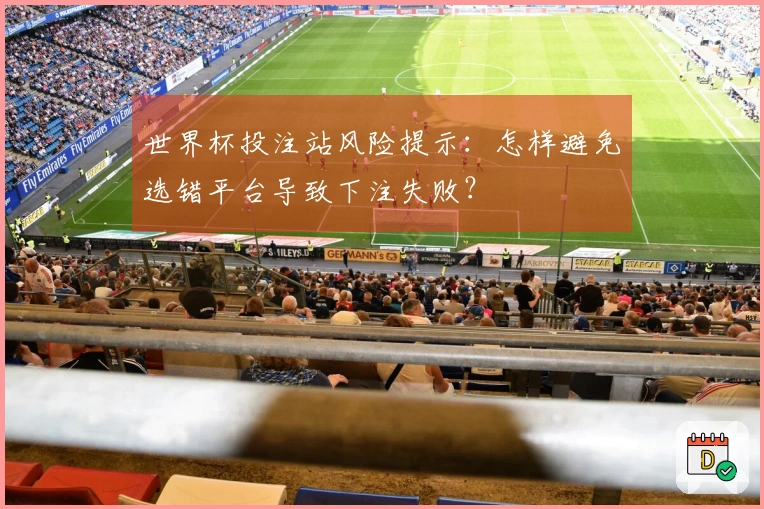世界杯投注站风险提示：怎样避免选错平台导致下注失败？